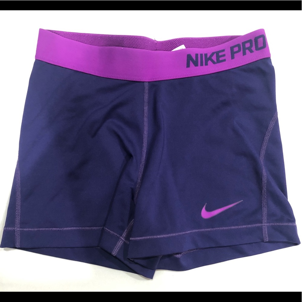 Purple Nike Women's Core Pro 3'' Shorts
